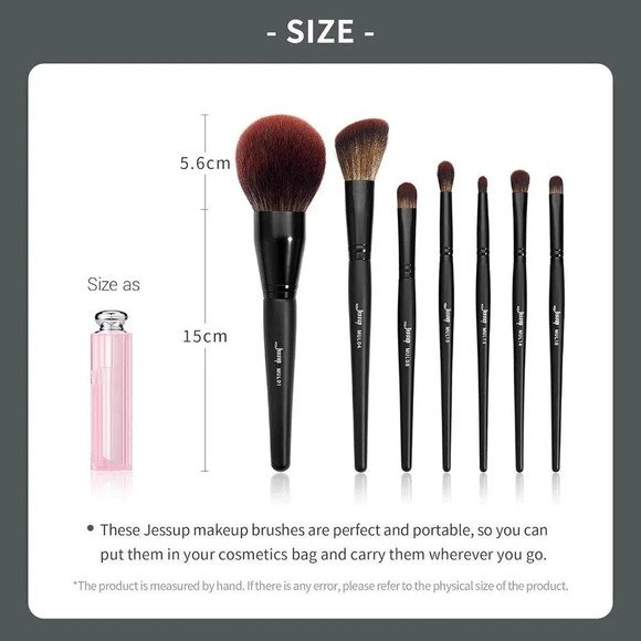 Jessup Full  Makeup Brushes Set 13pcs, ProfessionalSpoolie EyeLiner Brush, T300 - Picture 7 of 9